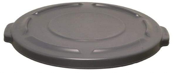 Rubbermaid - Round Lid for Use with 20 Gal Round Trash Cans - Gray, Plastic, For 2620 Brute Trash Cans - Americas Industrial Supply