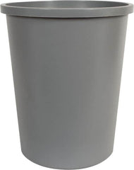 Rubbermaid - 44 Qt Gray Round Trash Can - Polyethylene, 18-3/4" High - Americas Industrial Supply