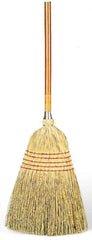 Rubbermaid - 58-1/4" OAL Corn Bristle Broom - Wood Handle, 12" Wide - Americas Industrial Supply
