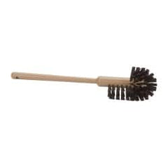 Rubbermaid - 17" OAL Toilet Bowl Brush - Polypropylene Bristles, 1-1/2" Bristle Length, 17" Plastic Handle, Brown - Americas Industrial Supply