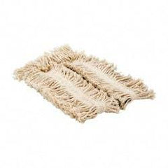 Rubbermaid - 24" Long x 5" Wide Yarn Blend Dust Mop Head - Envelope Connection, White - Americas Industrial Supply