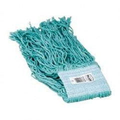 Rubbermaid - 5" Green Head Band, Small Blended Fiber Cut End Mop Head - 4 Ply, Use for General Purpose - Americas Industrial Supply