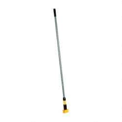 Rubbermaid - 60" Fiberglass Quick Connect Mop Handle - 5" Wet Mop Head Band, Plastic Connector, Use with Wet Mops - Americas Industrial Supply