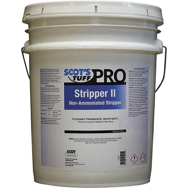 Scot's Tuff - 5 Gal Pail Stripper - Use on Metal Interlock Finishes, Polymer Finishes, Wax Finishes - Americas Industrial Supply