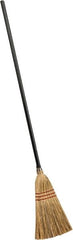 PRO-SOURCE - 54-1/2" OAL Corn Bristle Broom - Wood Handle - Americas Industrial Supply
