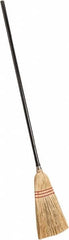 PRO-SOURCE - 55" OAL Corn Bristle Broom - Wood Handle - Americas Industrial Supply
