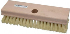 PRO-SOURCE - Tampico Scrub Brush - 8" OAL, Tapered Handle - Americas Industrial Supply