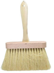 PRO-SOURCE - Tampico Surface Preparation Kalsomine Brush - 4" Bristle Length, 6-1/2" Wide, Wood Handle - Americas Industrial Supply