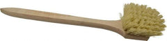 PRO-SOURCE - 2" Bristle Length, Polypropylene Utility Scrub Brush - 20" OAL, Hardwood Block - Americas Industrial Supply