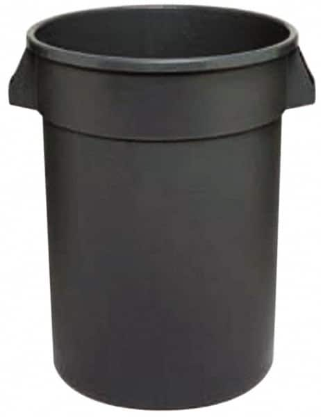 Continental - 44 Gal Gray Round Trash Can - Polyethylene - Americas Industrial Supply