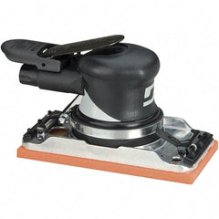 Dynabrade - 10,000 OPM, 16 CFM Air Consumption, Palm Air Orbital Sander - Rectangular Pad, 1/4 NPT Inlet - Americas Industrial Supply