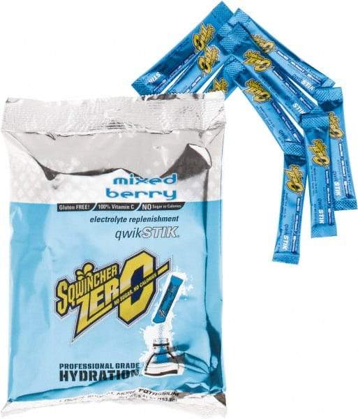 Sqwincher - 0.11 oz Packet Sugar Free Mixed Berry Activity Drink - Powdered, Yields 20 oz - Americas Industrial Supply