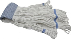 PRO-SOURCE - 5" White Head Band, X-Large Blended Fiber Extra Large #32 Loop End Mop Head - 4 Ply, Clamp Jaw Connection, Use for General Purpose - Americas Industrial Supply