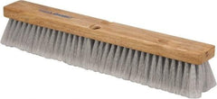 PRO-SOURCE - 18" General Purpose Polypropylene Push Broom - 3" Bristle Length, Wood Block, Threaded Handle Connection, Handle Sold Separately - Americas Industrial Supply