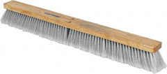 PRO-SOURCE - 30" General Purpose Polypropylene Push Broom - 3" Bristle Length, Wood Block, Threaded Handle Connection, Handle Sold Separately - Americas Industrial Supply