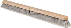 PRO-SOURCE - 36" General Purpose Polypropylene Push Broom - 3" Bristle Length, Wood Block, Threaded Handle Connection, Handle Sold Separately - Americas Industrial Supply