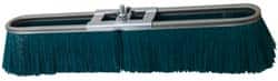 PRO-SOURCE - 24" Rough Surface Polypropylene Push Broom - 3" Bristle Length, Metal Block, Bolt-On Handle Connection - Americas Industrial Supply