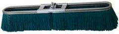 PRO-SOURCE - 18" Rough Surface Polypropylene Push Broom - 3" Bristle Length, Metal Block, Bolt-On Handle Connection - Americas Industrial Supply