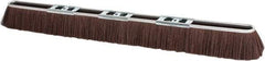 PRO-SOURCE - 36" Rough Surface Polypropylene Push Broom - 3" Bristle Length, Metal Block, Bolt-On Handle Connection - Americas Industrial Supply
