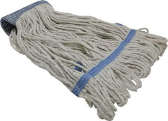 PRO-SOURCE - 5" Blue Head Band, Medium Cotton Loop End Mop Head - 4 Ply, Use for General Purpose - Americas Industrial Supply