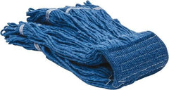 PRO-SOURCE - 5" White Head Band, X-Large Rayon Loop End Mop Head - Clamp Jaw Connection, Use with Gripper Clamp-Style Handles - Americas Industrial Supply