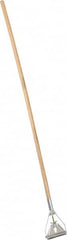 PRO-SOURCE - 60" Wood Quick Connect Mop Handle - Metal Connector, Use with Wet Mops - Americas Industrial Supply