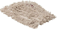 PRO-SOURCE - 36" Long x 5" Wide Yarn Blend Dust Mop Head - Snap-On, Red, Looped Head, Launderable - Americas Industrial Supply