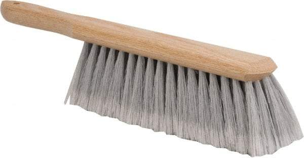 PRO-SOURCE - Plastic Counter Duster - 2-1/2" Bristle Length, 9" Long Head, Hardwood Handle, Gray - Americas Industrial Supply