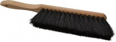PRO-SOURCE - Horsehair Counter Duster - 2-1/2" Bristle Length, 8" Long Head, Hardwood Handle, Black - Americas Industrial Supply