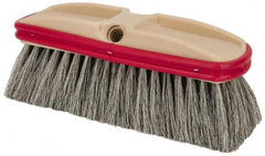 PRO-SOURCE - 10" Overall Length, Vehicle Wash Brush - Natural Colored Tampico Bristles - Americas Industrial Supply