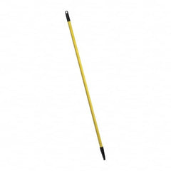 PRO-SOURCE - 48 x 1" Fiberglass Handle for Push Brooms - Threaded Connection, Yellow - Americas Industrial Supply