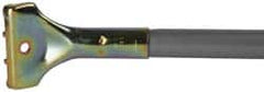 PRO-SOURCE - 60 x 1" Metal Handle for Steel Channel Push Brooms - Bolt-On Connection, Gray - Americas Industrial Supply