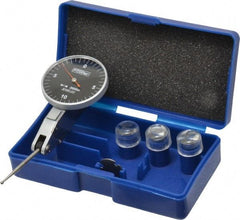 Fowler - 0.0005 Inch Dial Graduation, Dial Test Indicator - 1-1/2 Inch Black Dial, 0-10-0 Dial Reading - Americas Industrial Supply