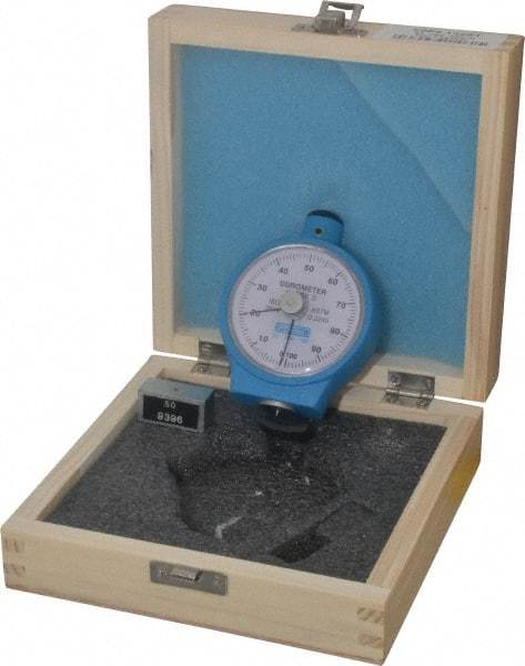 Fowler - 0 to 100 Shore Hardness Portable Dial Hardness Tester - 1 Shore Graduation, Shore D Scale - Americas Industrial Supply