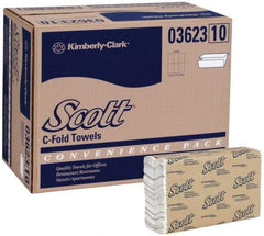 Scott - 1 Ply White C-Fold Paper Towels - 10-1/8" Wide - Americas Industrial Supply