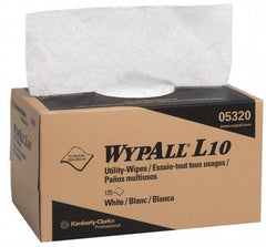 WypAll - Dry Shop Towel/Industrial Wipes - Pop-Up, 10-1/2" x 9" Sheet Size, White - Americas Industrial Supply