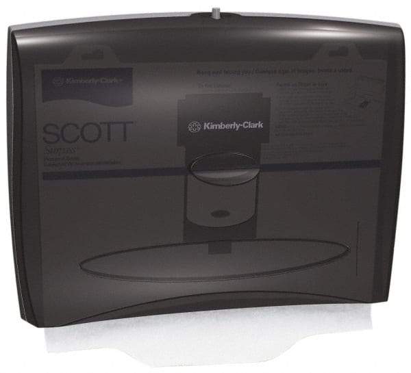 Kimberly-Clark Professional - 125 Capacity Smoke Gray Plastic Toilet Seat Cover Dispenser - 13-1/4" High x 17-1/2" Wide 3-1/4" Deep - Americas Industrial Supply
