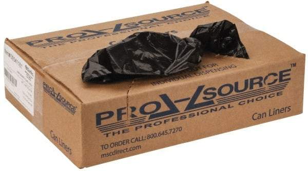 PRO-SOURCE - 1 mil Thick, Heavy-Duty Trash Bags - 40" Wide x 46" High, Black - Americas Industrial Supply