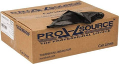 PRO-SOURCE - 1.25 mil Thick, Heavy-Duty Trash Bags - 43" Wide x 48" High, Black - Americas Industrial Supply