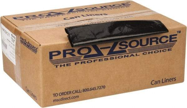 PRO-SOURCE - 1.25 mil Thick, Heavy-Duty Trash Bags - 38" Wide x 58" High, Black - Americas Industrial Supply