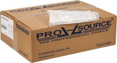 PRO-SOURCE - 0.39 mil Thick, Household/Office Trash Bags - 30" Wide x 37" High, Clear - Americas Industrial Supply