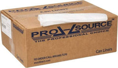 PRO-SOURCE - 1.75 mil Thick, Heavy-Duty Trash Bags - Linear Low-Density Polyethylene (LLDPE), 50" Wide x 60" High, Clear - Americas Industrial Supply