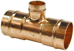 B&K Mueller - 1 x 1 x 1/2" Copper Pipe Tee - C x C x C, Presoldered - Americas Industrial Supply