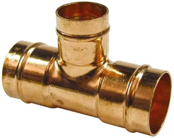 B&K Mueller - 1 x 1 x 3/4" Copper Pipe Tee - C x C x C, Presoldered - Americas Industrial Supply