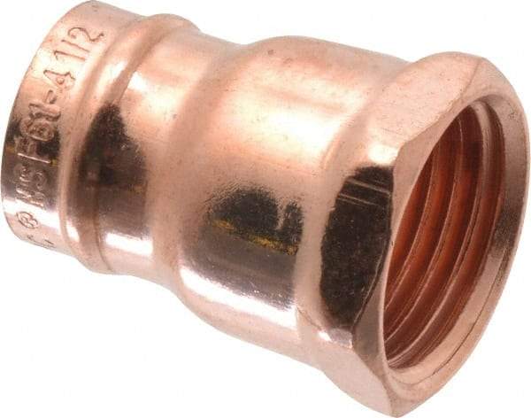B&K Mueller - 1/2" Copper Pipe Female Adapter - C x F, Presoldered - Americas Industrial Supply