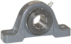 Browning - 1-11/16" ID, 7-3/8" OAL x 4-1/4" OAH Pillow Block - 5,216 Lb Static Cap, 7,889 Lb Dyn Cap, 5-21/32" Btw Mnt Hole Ctrs, 2-1/8" Base-to-Ctr Ht, Cast Iron - Americas Industrial Supply