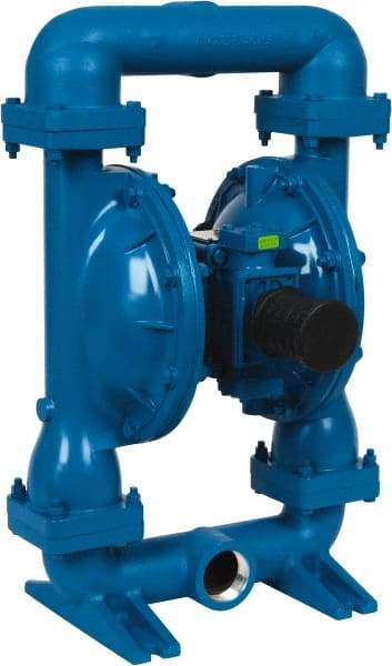 SandPIPER - 2" NPT, Metallic, Air Operated Diaphragm Pump - Buna Diaphragm, Aluminum Housing - Americas Industrial Supply