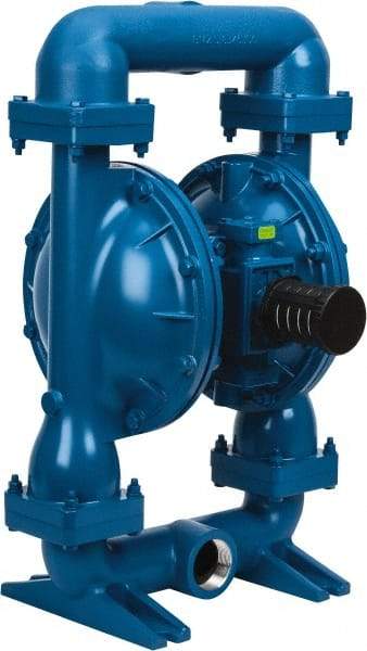 SandPIPER - 2" NPT, Metallic, Air Operated Diaphragm Pump - Santoprene Diaphragm, Aluminum Housing - Americas Industrial Supply