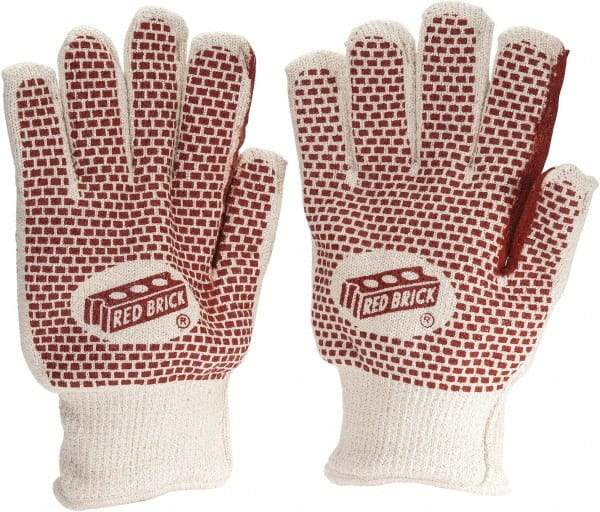MCR Safety - Size L (9) Nitrile Coated Terry General Protection Work Gloves - For General Purpose, Knit Wrist Cuff, Full Fingered, Natural/White, Paired - Americas Industrial Supply