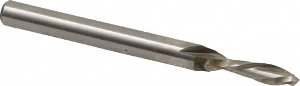 Onsrud - 3/16" Cutting Diam x 5/8" Length of Cut, 2 Flute, Downcut Spiral Router Bit - Uncoated, Right Hand Cut, High Speed Steel, 2-7/8" OAL x 1/4" Shank Diam, Double Edge, 19 to 32° Helix Angle - Americas Industrial Supply